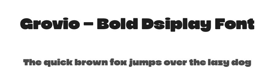 Grovio – Bold Dsiplay Font by limitype — Display Font
