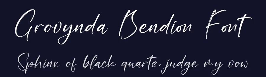 Grovynda Bendion Font by perspectype — Script Handwritten Font — thumbnail 2