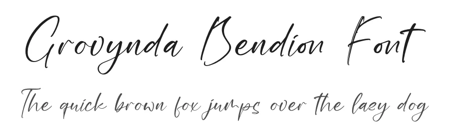 Grovynda Bendion Font by perspectype — Script Handwritten Font