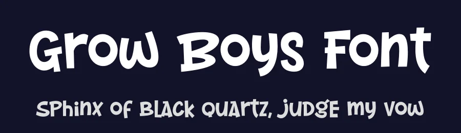 Grow Boys Font by Designed by figuree — Sans Serif Font — thumbnail 2