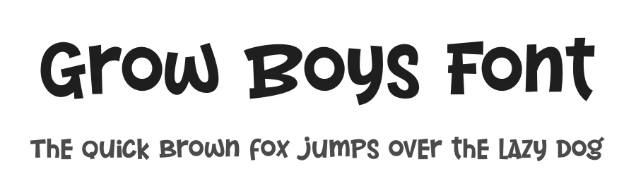 Grow Boys Font by Designed by figuree — Sans Serif Font