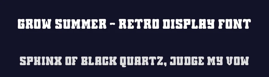 Grow Summer – Retro Display Font by Linecreative — Decorative Font — thumbnail 2