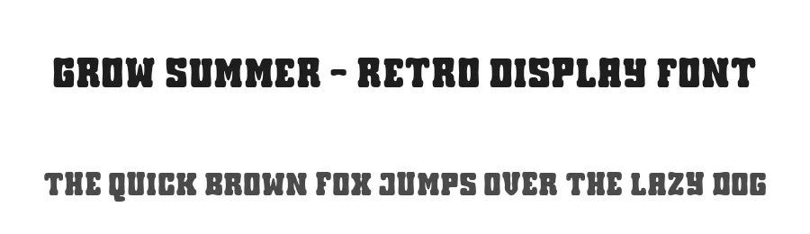 Grow Summer – Retro Display Font by Linecreative — Decorative Font