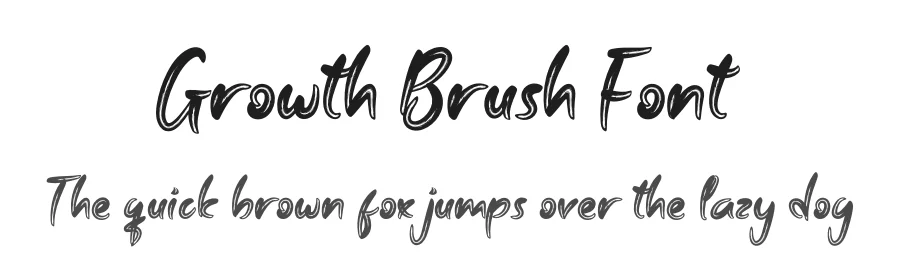 Growth Brush Font by productype — Script Handwritten Font