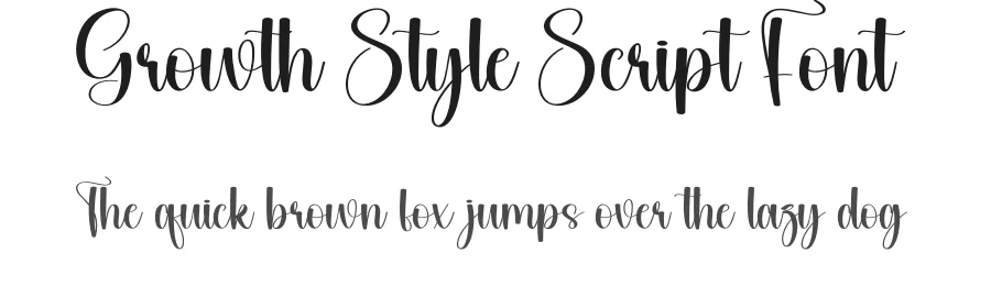 Growth Style Script Font by andikastudio — Script Handwritten Font