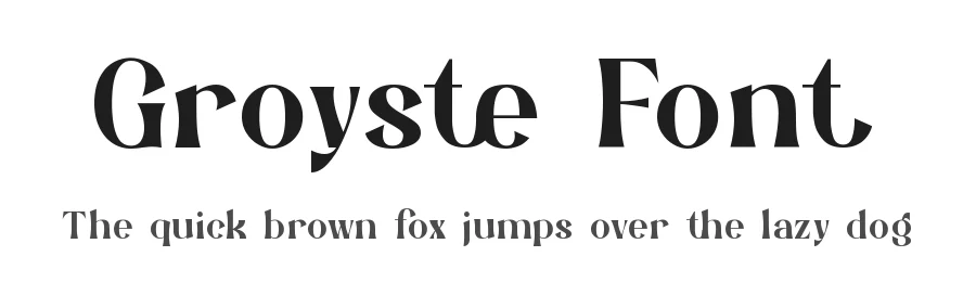 Groyste Font by Rismatype — Display Font