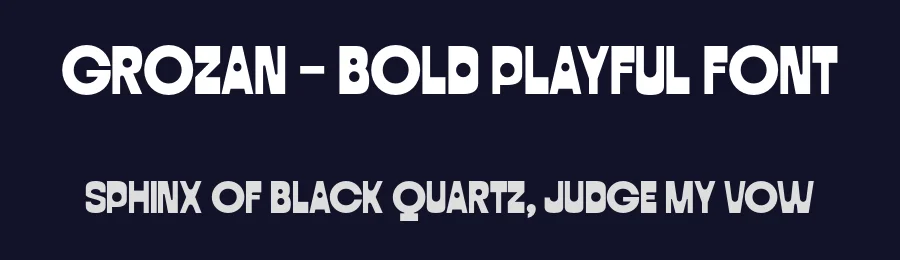 Grozan – Bold Playful Font by roomspace.cl — Display Font — thumbnail 2