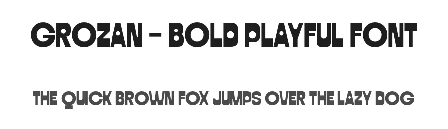 Grozan – Bold Playful Font by roomspace.cl — Display Font