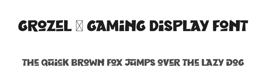 Grozel – Gaming Display Font by Krakenbox — Display Font