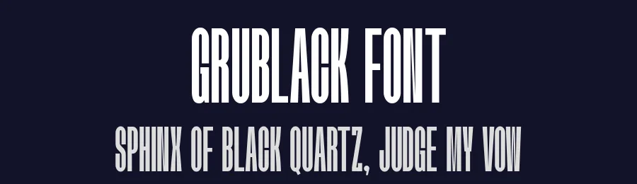 Grublack Font by Sealoung — Display Font — thumbnail 2