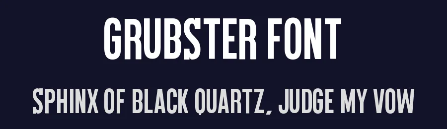 Grubster Font by Almairatype — Display Font — thumbnail 2