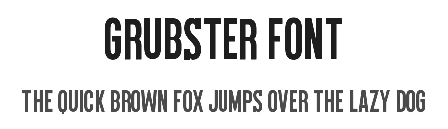 Grubster Font by Almairatype — Display Font