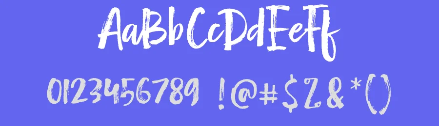 Gruffy Brush Font by stripesstudio — Script Handwritten Font — thumbnail 3