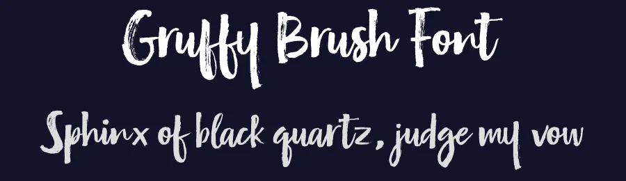 Gruffy Brush Font by stripesstudio — Script Handwritten Font — thumbnail 2