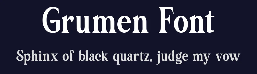 Grumen Font by Lettermine — Display Font — thumbnail 2