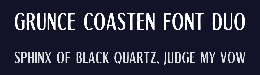Grunce Coasten Font Duo by Letterhend Studio — Sans Serif Font — thumbnail 2