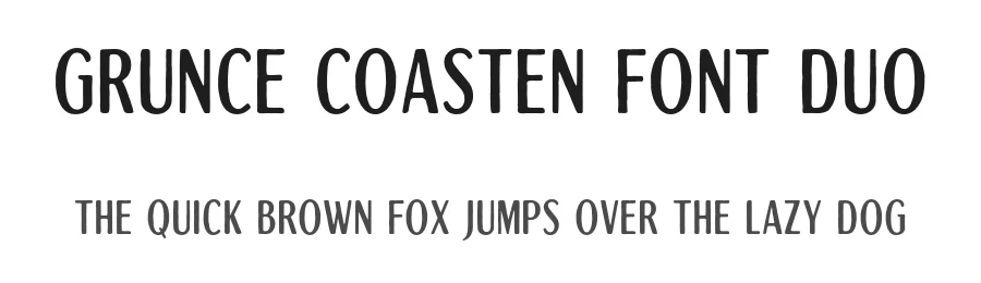 Grunce Coasten Font Duo by Letterhend Studio — Sans Serif Font