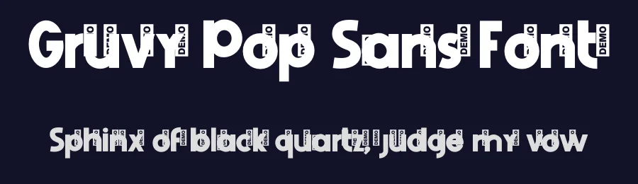 Gruvy Pop Sans Font by Sundaylab — Sans Serif Font — thumbnail 2