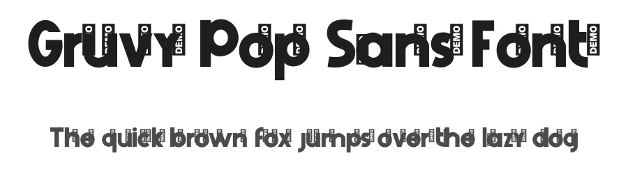 Gruvy Pop Sans Font by Sundaylab β Sans Serif Font