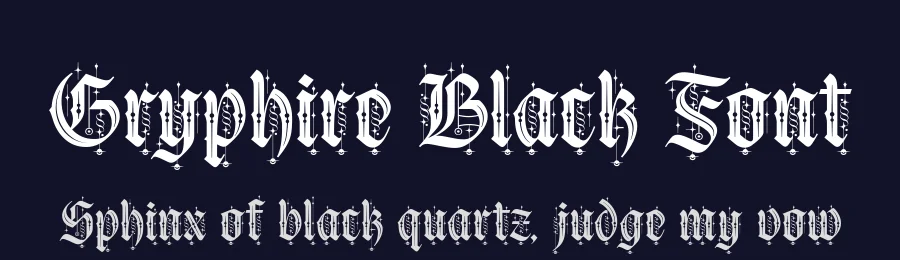 Gryphire Black Font by alit design — Decorative Font — thumbnail 2