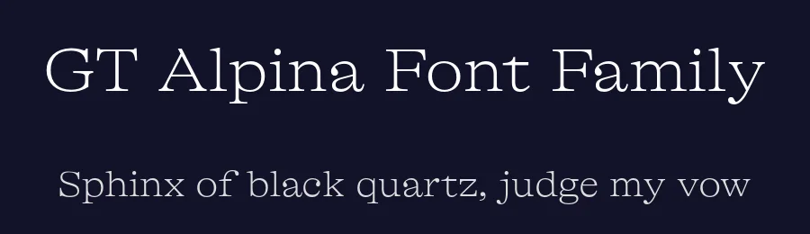 GT Alpina Font Family by Grilli Type — Serif Font — thumbnail 2