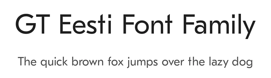 GT Eesti Font Family by Grilli Type — Sans Serif Font