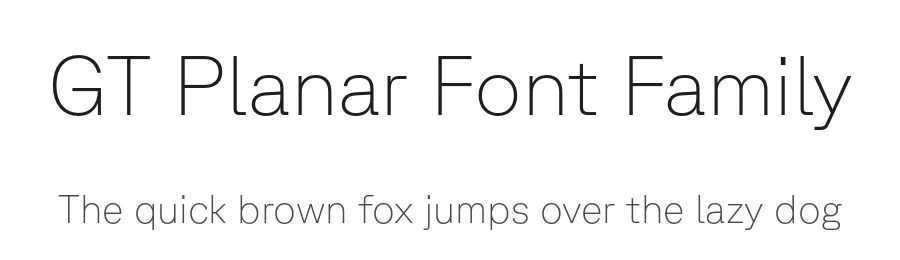 GT Planar Font Family by Grilli Type — Sans Serif Font