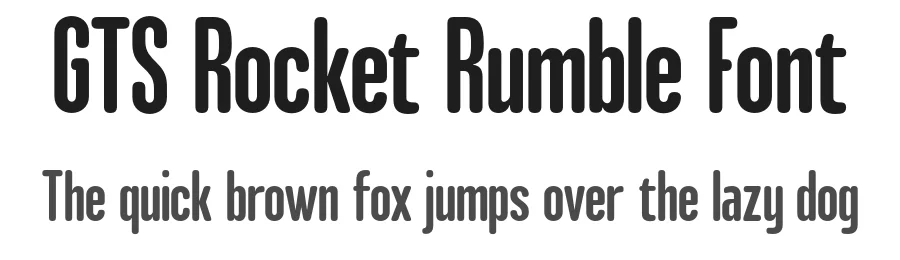 GTS Rocket Rumble Font by Graptail — Sans Serif Font