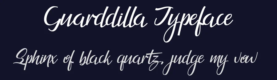 Guarddilla Typeface by Apon Bahrainy — Script Handwritten Font — thumbnail 2