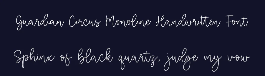 Guardian Circus Monoline Handwritten Font by balpirick — Script Handwritten Font — thumbnail 2