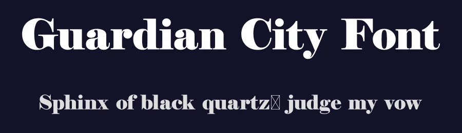 Guardian City Font by yantodesign — Serif Font — thumbnail 2