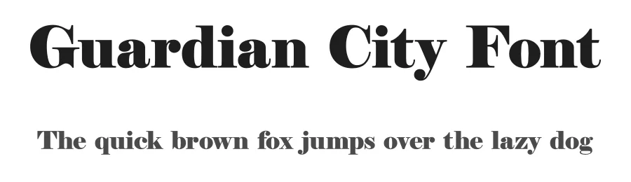 Guardian City Font by yantodesign — Serif Font