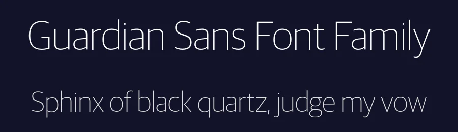 Guardian Sans Font Family by Christian Schwartz — Sans Serif Font — thumbnail 2
