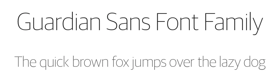 Guardian Sans Font Family by Christian Schwartz — Sans Serif Font
