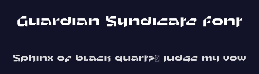 Guardian Syndicate Font by mhdafifersya — Display Font — thumbnail 2