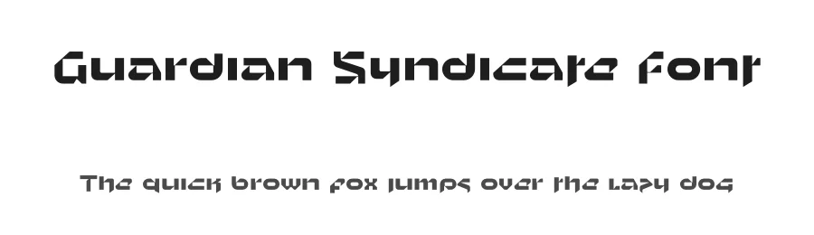 Guardian Syndicate Font by mhdafifersya — Display Font