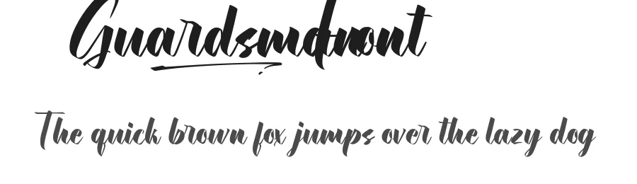 Guardsman Font by CalligraphyFonts.net — Script Handwritten Font