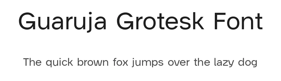 Guaruja Grotesk Font by Tipogra Fio โ Sans Serif Font