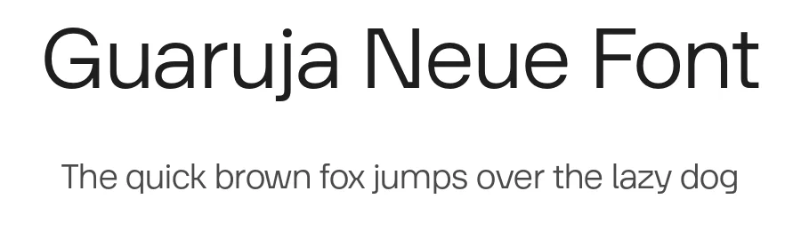 Guaruja Neue Font by Tipogra Fio โ Sans Serif Font