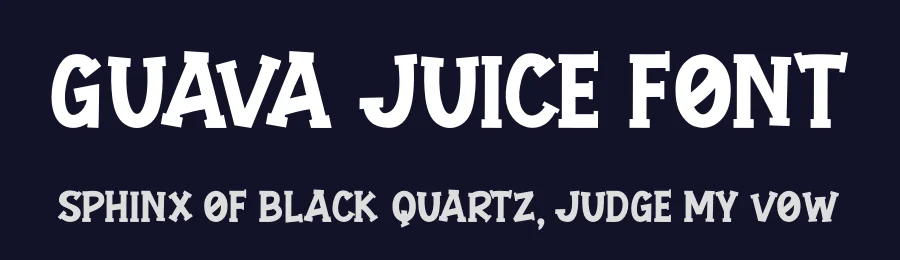 Guava Juice Font by Maknastd — Display Font — thumbnail 2
