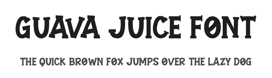 Guava Juice Font by Maknastd โ Display Font