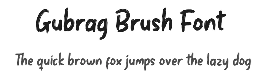 Gubrag Brush Font by productype — Script Handwritten Font