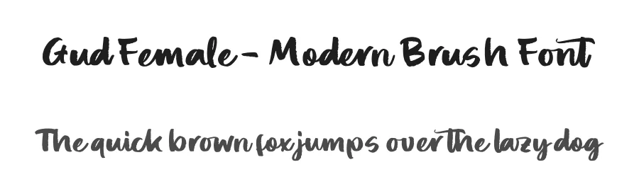 Gud Female – Modern Brush Font by letterenastudios — Script Handwritten Font