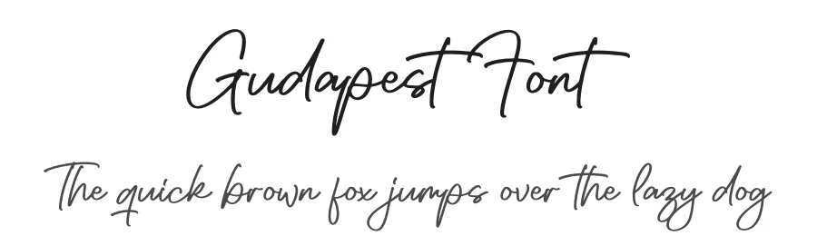 Gudapest Font by perspectype — Script Handwritten Font