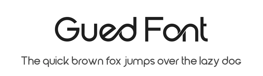 Gued Font by figuree — Sans Serif Font
