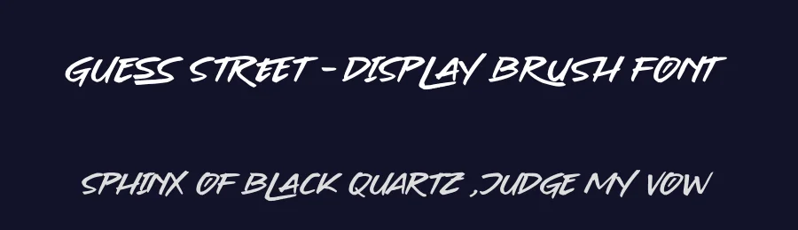 Guess Street – Display Brush Font by stylishtype.co — Script Handwritten Font — thumbnail 2