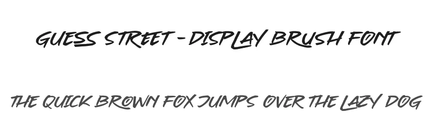 Guess Street – Display Brush Font by stylishtype.co — Script Handwritten Font