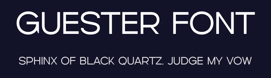 Guester Font by Graphicxell — Sans Serif Font — thumbnail 2