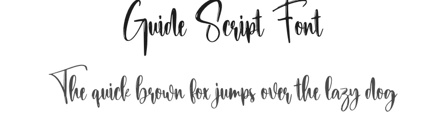 Guide Script Font by creativeletter — Script Handwritten Font