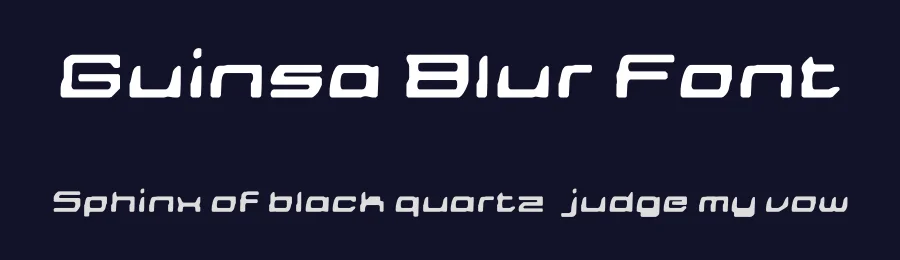 Guinsa Blur Font by craftsupplyco — Display Font — thumbnail 2